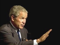 Bush spoke in Cleveland, Ohio (AFP)