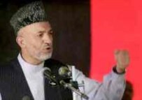 President Karzai addressing an audience in Bamiyan Province in July (epa)