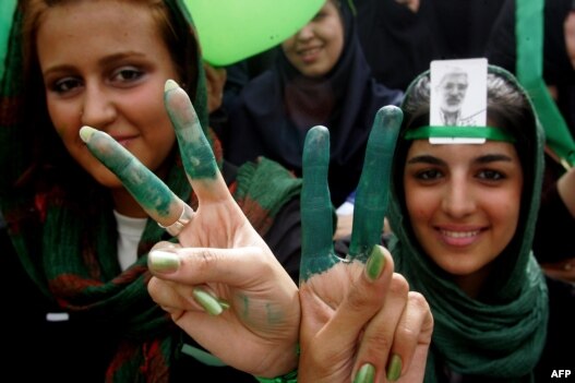 Iran's opposition Green Movement had called for a silent protest on the second anniversary of the disputed presidential election.