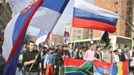 Beograd, jedan u nizu protesta protiv nezavisnosti Kosova, 25. februar 2008