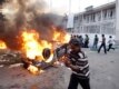 The demonstration turned violent as protesters clashed with members of the Basij militia.