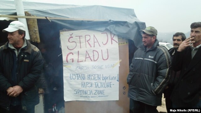 Jedan od štrajkova bh. radnika, januar 2013.