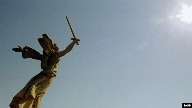 The Pantheon of Glory on Mamayev Hill in Volgograd, formerly known as Stalingrad