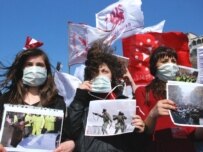 Youth opposition protest in Tbilisi on March 7 (InterPressNews)