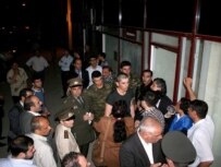 The sealed office of the two newspapers on May 20 (Turan)