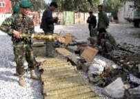 This ammunition was seized in Afghanistan in March (epa)
