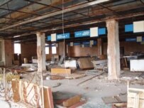 An abandoned grocery story in the ghost town of Prypyat (RFE/RL)