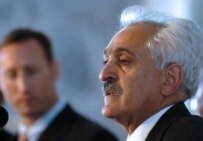 Afghan Foreign Minister Rangin Dadfar Spanta (right, in file photo) (AFP)