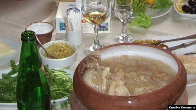 The traditional khash soup is another dish whose "nationality" is disputed.