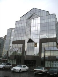 The Nurly Tau business center in Almaty (file photo) (RFE/RL)