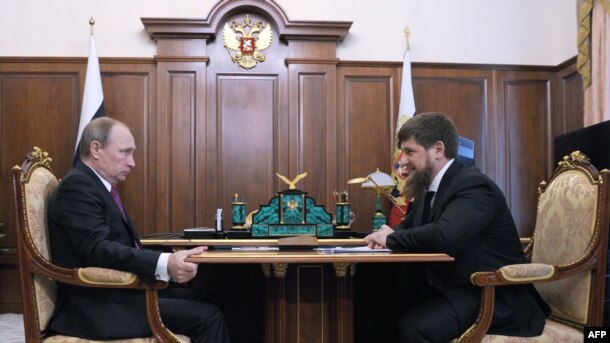 Vladimir Putin və Ramzan Kadyrov, 25 mart 2016