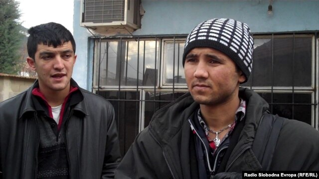 Immigrants from Afghanistan, who are among many currently living in the Macedonian village of Lojane, 45 kilometers north of Skopje. 