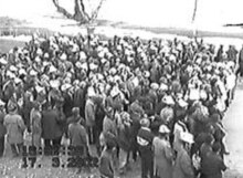 Kyrgyzstan – A screenshot of Kyrgzy police video of Aksy on the day of the shooting, 13Mar2002