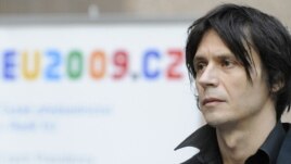 Czech sculptor David Cerny