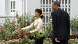 Aung San Suu Kyi takon presidentin Obama