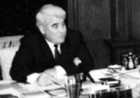 Turkmenistan's president, in a rare interview for RFE/RL in 1992 (RFE/RL)