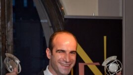 Farshid Manafi at New York Festivals award ceremony. 