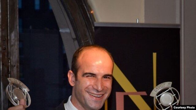 Farshid Manafi at New York Festivals award ceremony. 