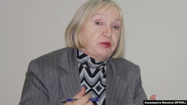 Тамара Калеева, руководитель прессозащитной организации «Адил соз». Алматы, 6 декабря 2013 года.