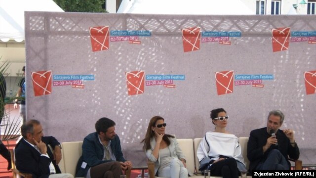 S lijeva na desno: Alberto Barbera, Razvan Radulescu, Michèle Ohayon, Zana Marjanović, Ari Folman