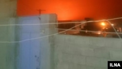 عکسی که شاهدان عینی از فاصله ۳۰ کیلومتری محل حادثه گرفتهاند.