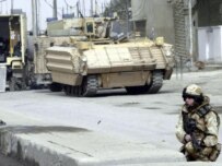 British forces secure the scene of a car bombing in Al-Basrah in February (epa)