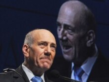 U.S. --  Israeli Prime Minister Ehud Olmert addresses the American Israel Public Affairs Committee (AIPAC) in Washington, DC, 03Jun2008