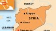 Syria -- English map with towns