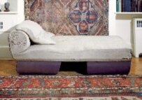 Freud's couch, which is on display at the Freud Museum in London (Courtesy Photo)