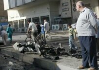 Scene of car bombing in Baghdad's Al-Tahrir square on November 12 (epa)