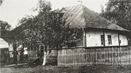 Imagine de epocă, în cursul unei vizite a lui George Enescu