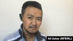 Алмат Рахметов, переживший вооруженное нападение в Актобе. 16 июня 2016 года.