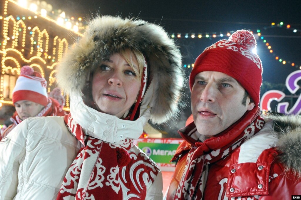 Телеведущие Татьяна Лазарева и Михаил Шац. Фото: Агентство Фото ИТАР