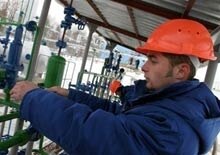 Ukraine -- gas worker (Gutsulivske gas extraction facility )