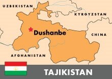 Tajikistan -- Map, undated