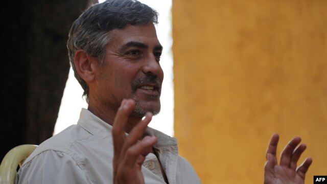American actor George Clooney speaks about south Sudan's secession referendum during an interview with AFP in Juba on the eve of the vote. Clooney, who spearheaded the initiative, has described the satellite cameras as “antigenocide paparazzi.”