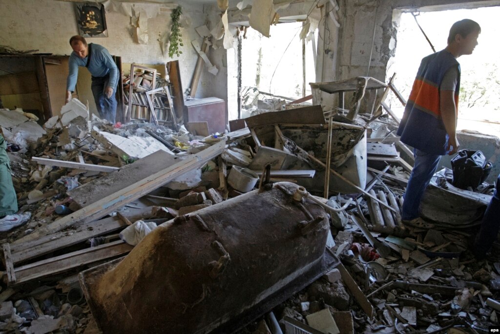 В Горловке после обстрела