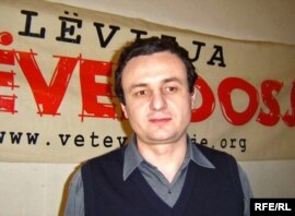 Lideri i 'Vetëvendosjes', Albin Kurti.