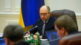 Украинаның жаңа премьер-министрі Арсений Яценюк. Киев, 27 ақпан 2014 жыл