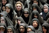 Iranian women at a rally addressed by President Mahmud Ahmadinejad (file photo) (Fars)