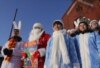 Belarusian Rights Activists Dress As Santas To Protest Law