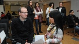 Konferencija za novinare koalicije NVO, Podgorica, 14. decembar 2012.