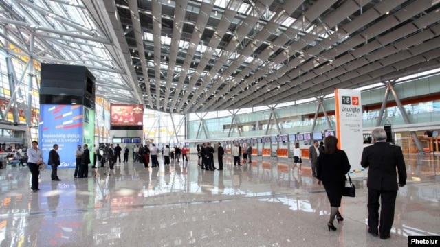 Armenia - Zvartnots international airport near Yerevan.