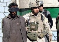A U.S. soldier arrests a suspected militant in Nangarhar Province (file photo) (epa)