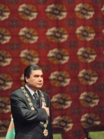 President Gurbanguly Berdymukhammedov at his inauguration on February 14 (ITAR-TASS)