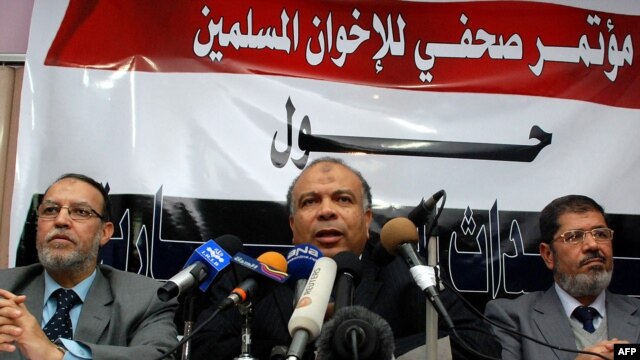 Muslim Brotherhood representatives hold a press conference after talks with the government in Cairo last week. Has the West underestimated their power and aims?
