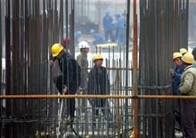 China -- construction, Beijing, steel, 1Nov2005