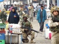 U.S. soldiers on patrol in Tikrit
