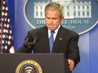 Bush takes reporters' questions today at the White House (epa)
