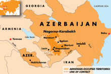 Nagorno-Karabakh -- Map, undated